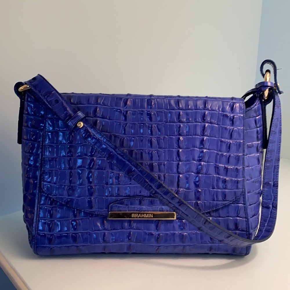 COPY - Cobalt Blue Brahmin Shoulder Bag